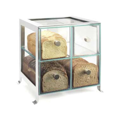 Cal-Mil 1586-74 BPA Free Bread Case, 14 x 13 x 14 1/2", Silver-cityfoodequipment.com