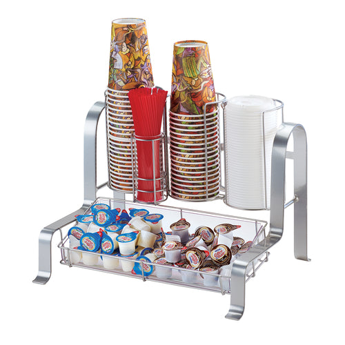 Cal-Mil 1594-74 Cup & Lid Organizer, (5) Compartment, All Cup Types-cityfoodequipment.com
