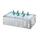 Cal-Mil 1603-12-55 Rectangular Ice Housing - 21"L x 12 1/2"W x 6 1/2"H, White, Stainless-cityfoodequipment.com