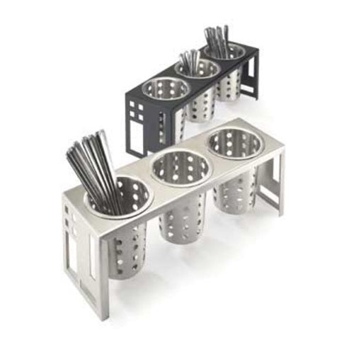 Cal-Mil 1608-55 Squared Cylinder Display, 16 x 5 1/4 x 6", Stainless-cityfoodequipment.com
