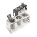 Cal-Mil 1608-55 Squared Cylinder Display, 16 x 5 1/4 x 6", Stainless-cityfoodequipment.com