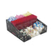 Cal-Mil 1616-13 Squared Condiment Organizer, 12 x 12 x 5 1/4", Black-cityfoodequipment.com