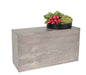 Cal-Mil 166-11-110 Rectangular Display Riser - 7" x 20 1/2" x 11", Pine Wood, Gray Wash-cityfoodequipment.com