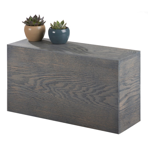 Cal-Mil 166-11-83 Rectangular Display Riser - 20"L x 7"W x 11"H, Wood, Gray-cityfoodequipment.com