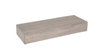 Cal-Mil 166-3-110 Rectangular Display Riser - 7" x 20 1/2" x 3 1/4", Pine Wood, Gray Wash-cityfoodequipment.com