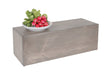 Cal-Mil 166-7-110 Rectangular Display Riser - 7" x 20 1/2" x 7", Pine Wood, Gray Wash-cityfoodequipment.com