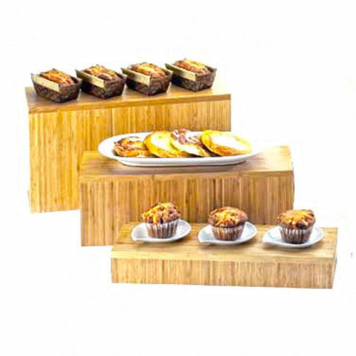 Cal-Mil 166-7-60 Bamboo Rectangular Display Riser, 20 x 7 x 7" High-cityfoodequipment.com