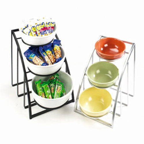 Cal-Mil 1712-10-13 Mission Style Bowl Rack Only - Holds 10" Bowls, Black-cityfoodequipment.com