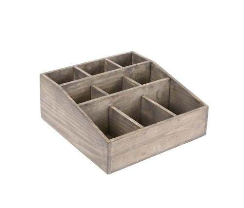 Cal-Mil 1714-110 Condiment Organizer w/ (9) Bins - Gray-cityfoodequipment.com