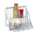 Cal-Mil 1715-39 Beverage Caddy For Cups, Lids, Straws, Creamers & Packets, Silver-cityfoodequipment.com
