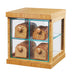 Cal-Mil 1718-60 4 Drawer Bread Case w/ Bamboo Frame & Green Glass, Acrylic Body-cityfoodequipment.com