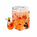 Cal-Mil 1733-2 2 Gallon Square Glass Beverage Dispenser - Clear-cityfoodequipment.com