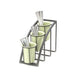 Cal-Mil 1746-3-13 3 Tier Mission Style Frame for Crock & Cylinder, 10 3/4" H, Black-cityfoodequipment.com