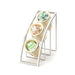 Cal-Mil 1747-3-39 13" 3 Section Cylinder Display - Metal, Silver-cityfoodequipment.com