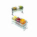 Cal-Mil 1806-5-39 Rectangular 3 Compartment Condiment Jar Display - Clear/Silver-cityfoodequipment.com