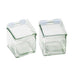 Cal-Mil 1811-N Notched Lid w/ Plastic Hinge for 4 x 4" Glass Jars-cityfoodequipment.com