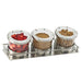 Cal-Mil 1850-4-55HL (3) Compartment Bar Garnish Tray - Flat Hinged Lid-cityfoodequipment.com