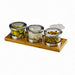 Cal-Mil 1850-4-60HL (3) Compartment Bar Garnish Tray - Flat Hinged Lid-cityfoodequipment.com