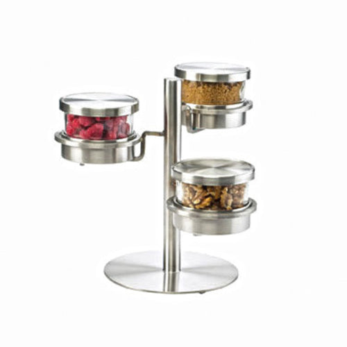 Cal-Mil 1855-4-55 (3) Compartment Bar Garnish Tray - Lift Off Lid-cityfoodequipment.com