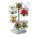 Cal-Mil 1858-5-55HL (6) Compartment Bar Garnish Tray - Flat Hinged Lid-cityfoodequipment.com