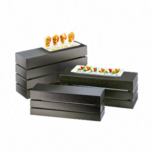 Cal-Mil 1943-7-96 Rectangular Display Riser Crate - 20"L x 7"W x 7"H, Midnight Bamboo-cityfoodequipment.com
