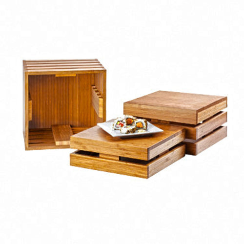 Cal-Mil 1944-12-60 Square Crate Riser - 12", Bamboo-cityfoodequipment.com
