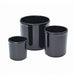 Cal-Mil 1950-16-13 16 oz Round Crock - Melamine, Black-cityfoodequipment.com