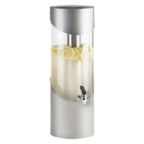 Cal-Mil 1990-3-55 3 gal Beverage Dispenser w/ Ice Tube - Plastic Container, Stainless Base-cityfoodequipment.com