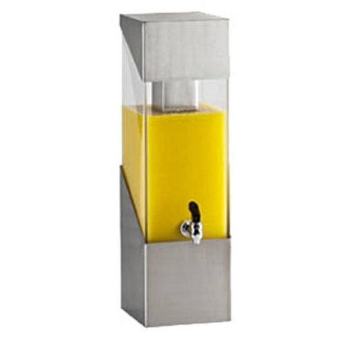 Cal-Mil 1991-3-55 3 gal Beverage Dispenser w/ Ice Tube - Plastic Container, Stainless Base-cityfoodequipment.com