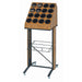 Cal-Mil 2003-99 16 Compartment Flatware Cylinder Holder Frame - 36"H, Wood, Brown-cityfoodequipment.com