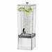 Cal-Mil 2016-74 3 gal Beverage Dispenser w/ Ice Tube - Plastic Container, Clear/Silver Base-cityfoodequipment.com