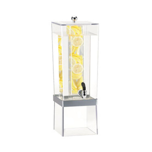 Cal-Mil 2016INF-74 3 gal Beverage Dispenser w/ Infuser - Plastic Container, Clear/Silver Base-cityfoodequipment.com
