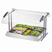 Cal-Mil 2027-36-13 Buffet Sneezeguard - Double Faced, 37 1/4x27 1/4x21 1/2", Black-cityfoodequipment.com