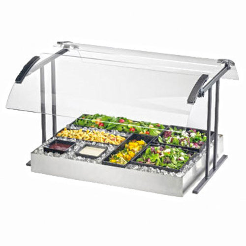 Cal-Mil 2027-4-74 Buffet Sneeze Guard - Double Faced, 49 1/4x27 1/4x21 1/2", Silver-cityfoodequipment.com