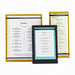 Cal-Mil 2034-811-13 Menu Board w/ Flex Bands - 8 1/2"W x 11"H, Hardboard, Black-cityfoodequipment.com
