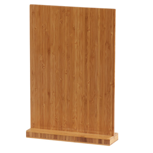 Cal-Mil 2036-811-60 Tabletop Clipboard Menu Card Holder - 9 1/4"W x 13 1/2"H, Bamboo-cityfoodequipment.com