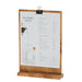 Cal-Mil 2036-811-99 Tabletop Clipboard Menu Card Holder - 9 1/4"W x 13 1/2"H, Pine Wood-cityfoodequipment.com