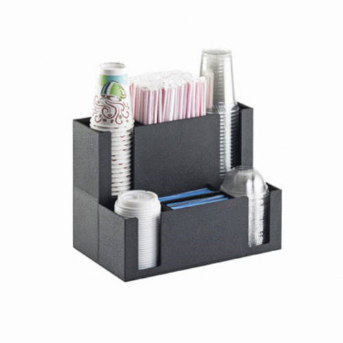 Cal-Mil 2041 Coffee Station Organizer - For Cups, Lids, Straw, Stir-Sticks-cityfoodequipment.com