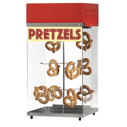 Gold Medal 2050 16" Countertop Pretzel Display Case w/ Motorized Rack, 120v-cityfoodequipment.com