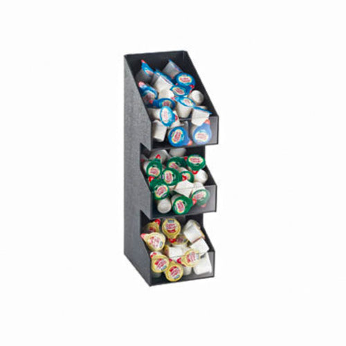 Cal-Mil 2053 Condiment Organizer w/ (3) Bins - Black-cityfoodequipment.com
