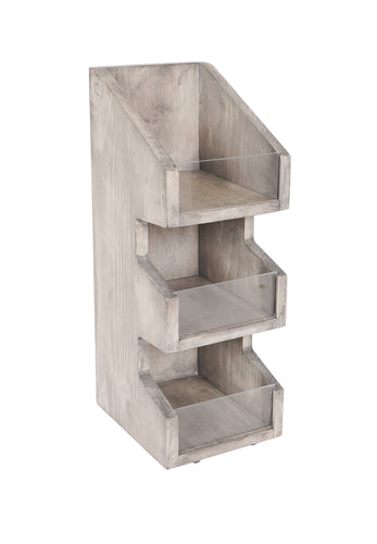 Cal-Mil 2053-110 Condiment Organizer w/ (3) Bins - Gray-cityfoodequipment.com
