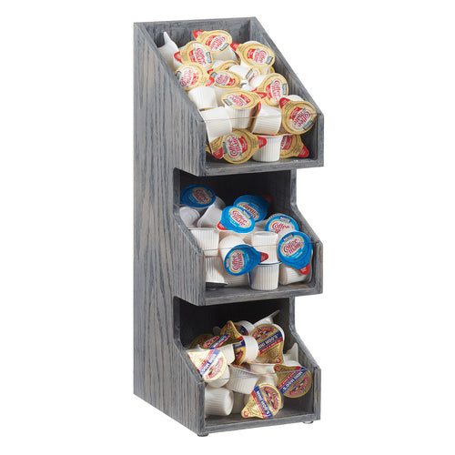 Cal-Mil 2053-83 Condiment Organizer w/ (3) Bins - Gray-cityfoodequipment.com
