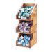 Cal-Mil 2053-99 Condiment Organizer w/ (3) Bins - Brown-cityfoodequipment.com