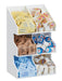 Cal-Mil 2054-15 Condiment Organizer w/ (6) Bins, 10" x 6 3/4" x 16", White-cityfoodequipment.com