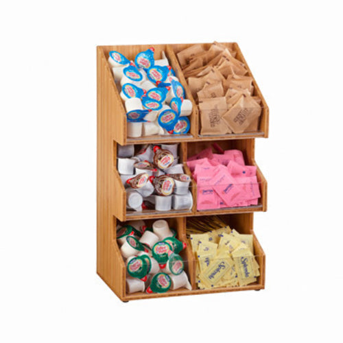 Cal-Mil 2054-60 Condiment Organizer w/ (6) Bins - Brown-cityfoodequipment.com