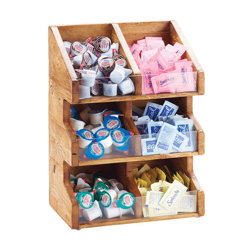 Cal-Mil 2054-99 Condiment Organizer w/ (6) Bins - Brown-cityfoodequipment.com