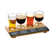 Cal-Mil 2063 Rectangular Write-On Tray Beer Flight - Natural Wood-cityfoodequipment.com