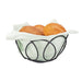 Cal-Mil 22009-13 6 1/2" Round Bread Basket - Wire, Black-cityfoodequipment.com