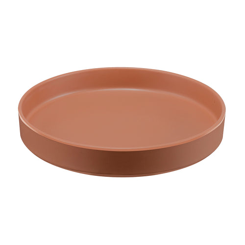 Cal-Mil 22017-10-109 10" Round Melamine Hudson Plate, Terra Cotta-cityfoodequipment.com