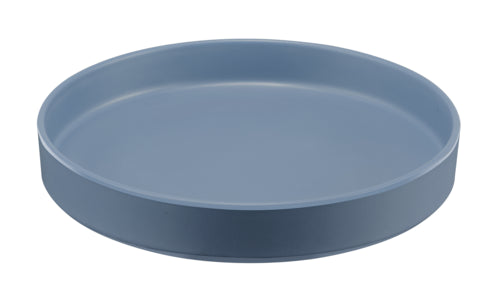 Cal-Mil 22017-10-111 10" Round Melamine Hudson Plate, Stone Blue-cityfoodequipment.com
